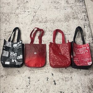 4 NEW LULULEMON TOTES! Lululemon athletica Tote Bag Collection